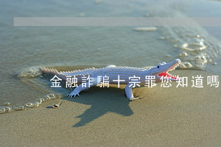 金融詐騙“十宗罪”您知道嗎？